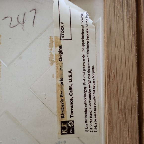 Vintage Framed Tile This is the Way we wash clothes Painting by G.S. Leslie R.A. - Picture 8 of 11